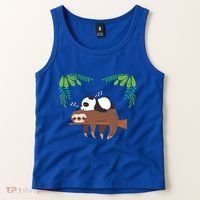 Sleeping Panda Sloth Gift Tank Top thumb 2