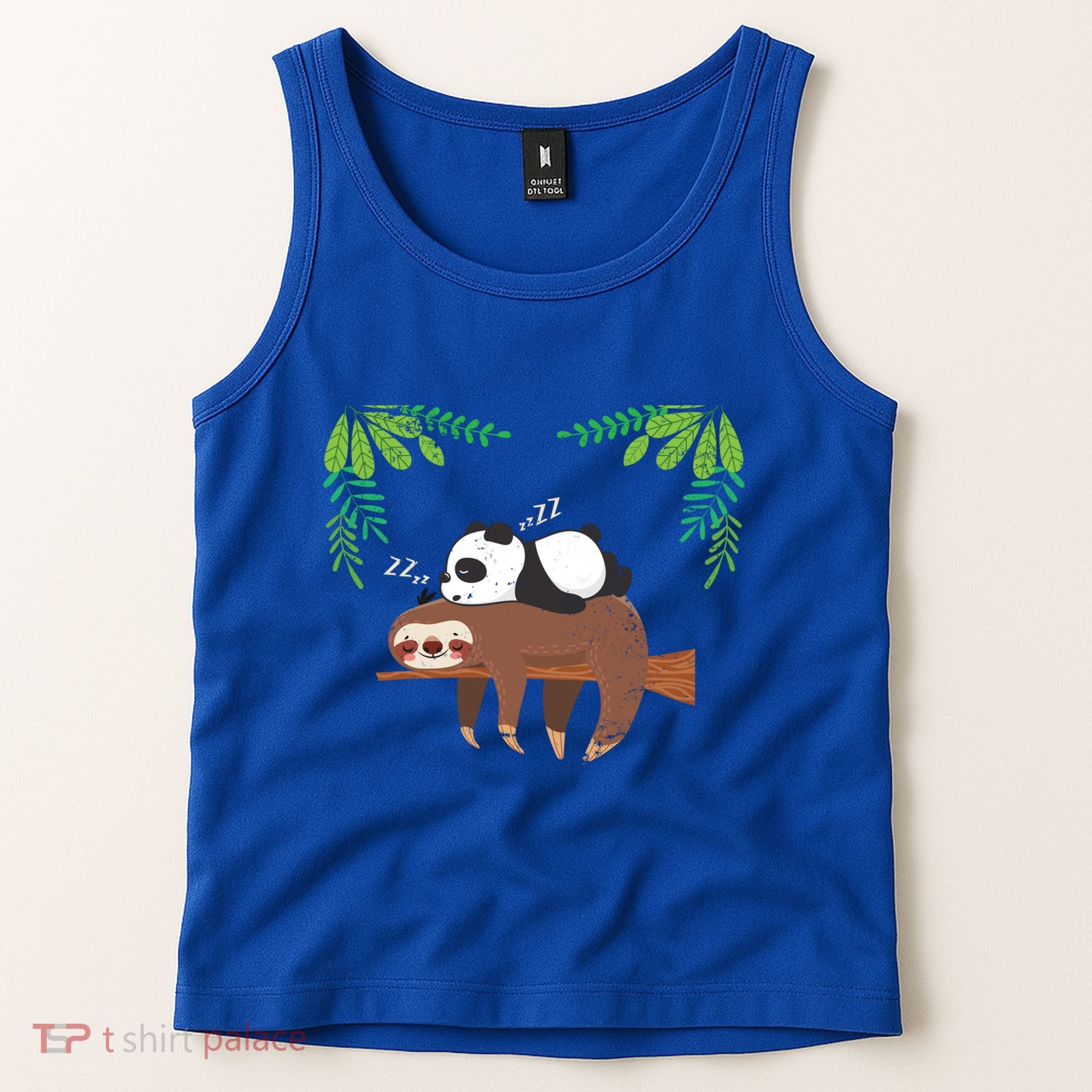 Sleeping Panda Sloth Gift Tank Top