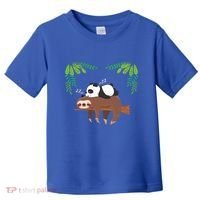 Sleeping Panda Sloth Gift Toddler T-Shirt thumb 0