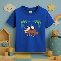 Sleeping Panda Sloth Gift Toddler T-Shirt thumb 3