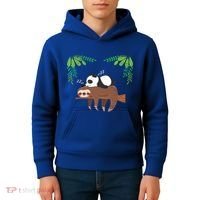 Sleeping Panda Sloth Gift Kids Hoodie thumb 4