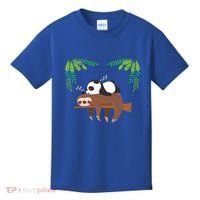 Sleeping Panda Sloth Gift Kids T-Shirt thumb 0