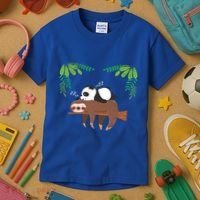 Sleeping Panda Sloth Gift Kids T-Shirt thumb 3