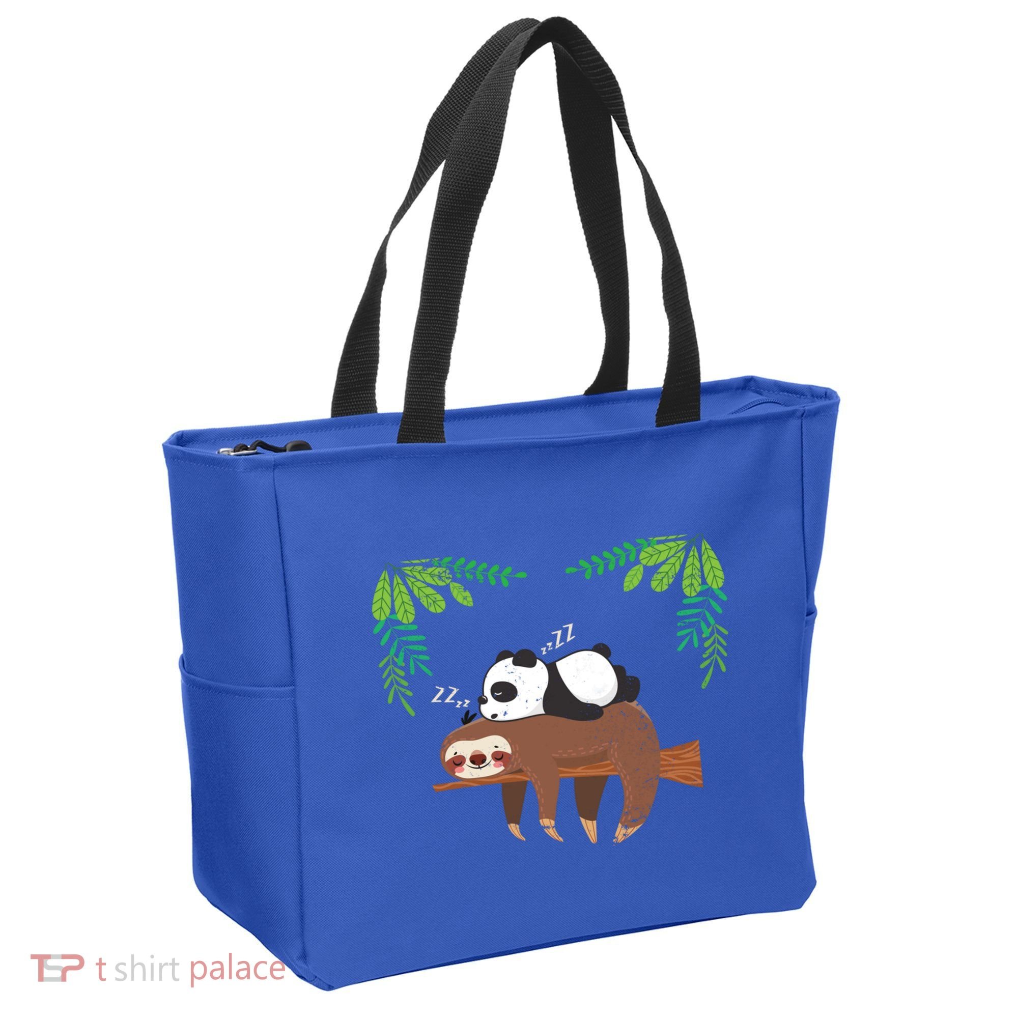 Sleeping Panda Sloth Gift Tote Bag