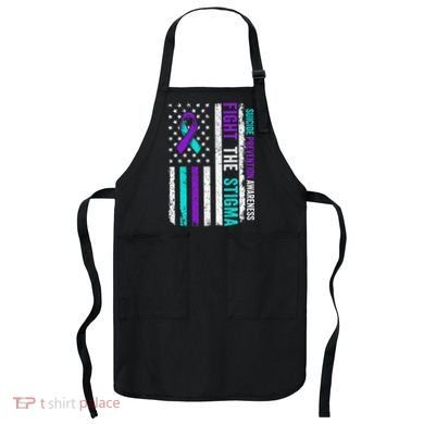 Suicide Prevention Support Fight Stigma Suicide Awareness Apron