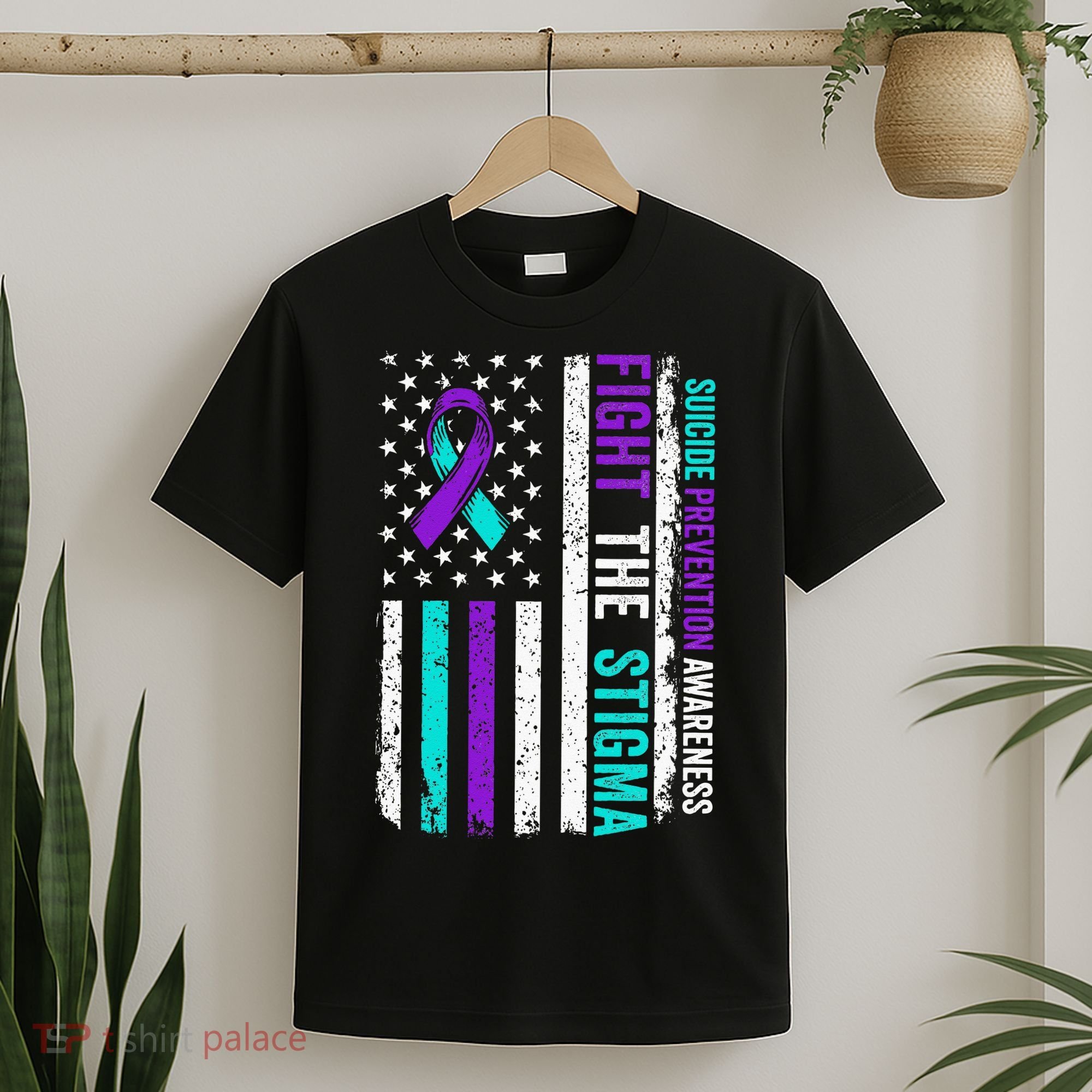 Suicide Prevention Support Fight Stigma Suicide Awareness T-Shirt