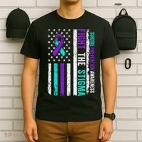 Suicide Prevention Support Fight Stigma Suicide Awareness T-Shirt thumb 6