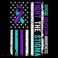 Suicide Prevention Support Fight Stigma Suicide Awareness Button thumb 1