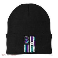 Suicide Prevention Support Fight Stigma Suicide Awareness Beanie thumb 0