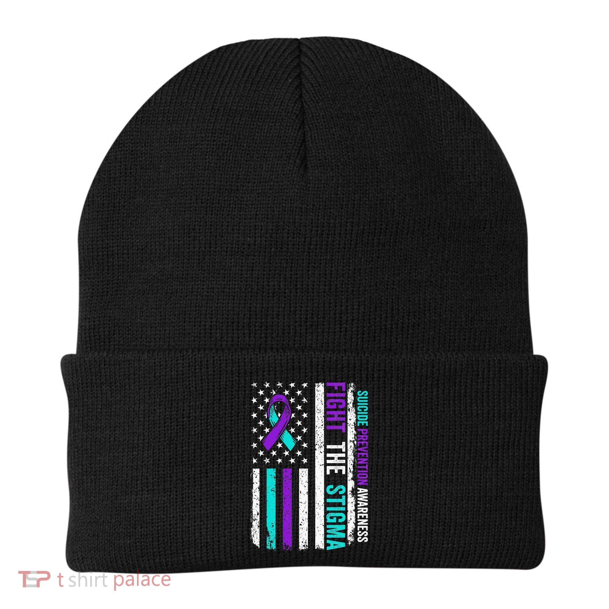 Suicide Prevention Support Fight Stigma Suicide Awareness Beanie