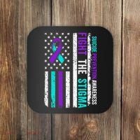 Suicide Prevention Support Fight Stigma Suicide Awareness Coaster thumb 0