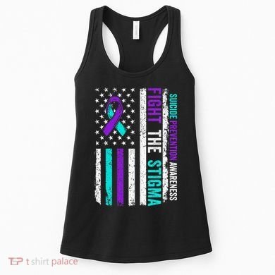 Suicide Prevention Support Fight Stigma Suicide Awareness Women's Tank Top