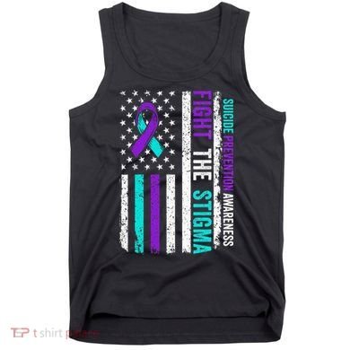 Suicide Prevention Support Fight Stigma Suicide Awareness Tank Top