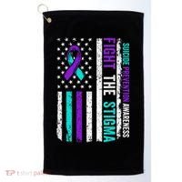 Suicide Prevention Support Fight Stigma Suicide Awareness Golf Towel thumb 0