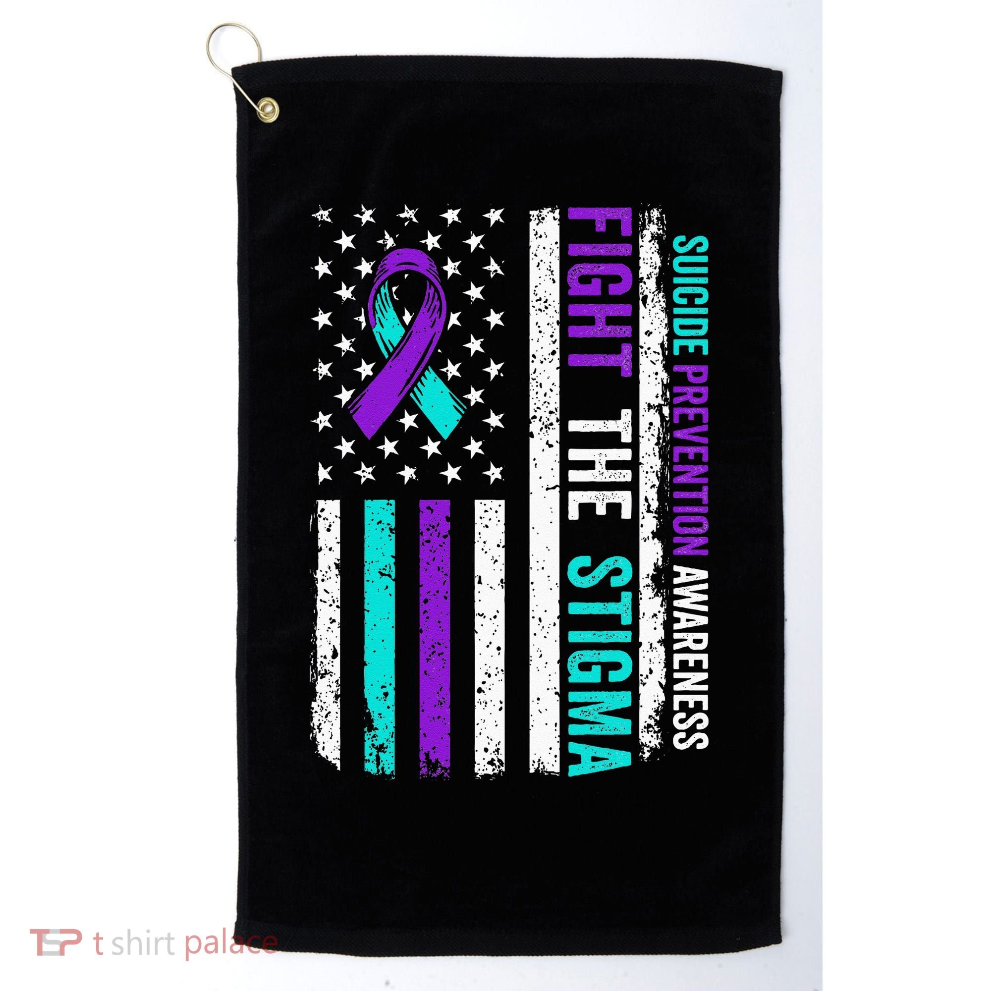 Suicide Prevention Support Fight Stigma Suicide Awareness Golf Towel