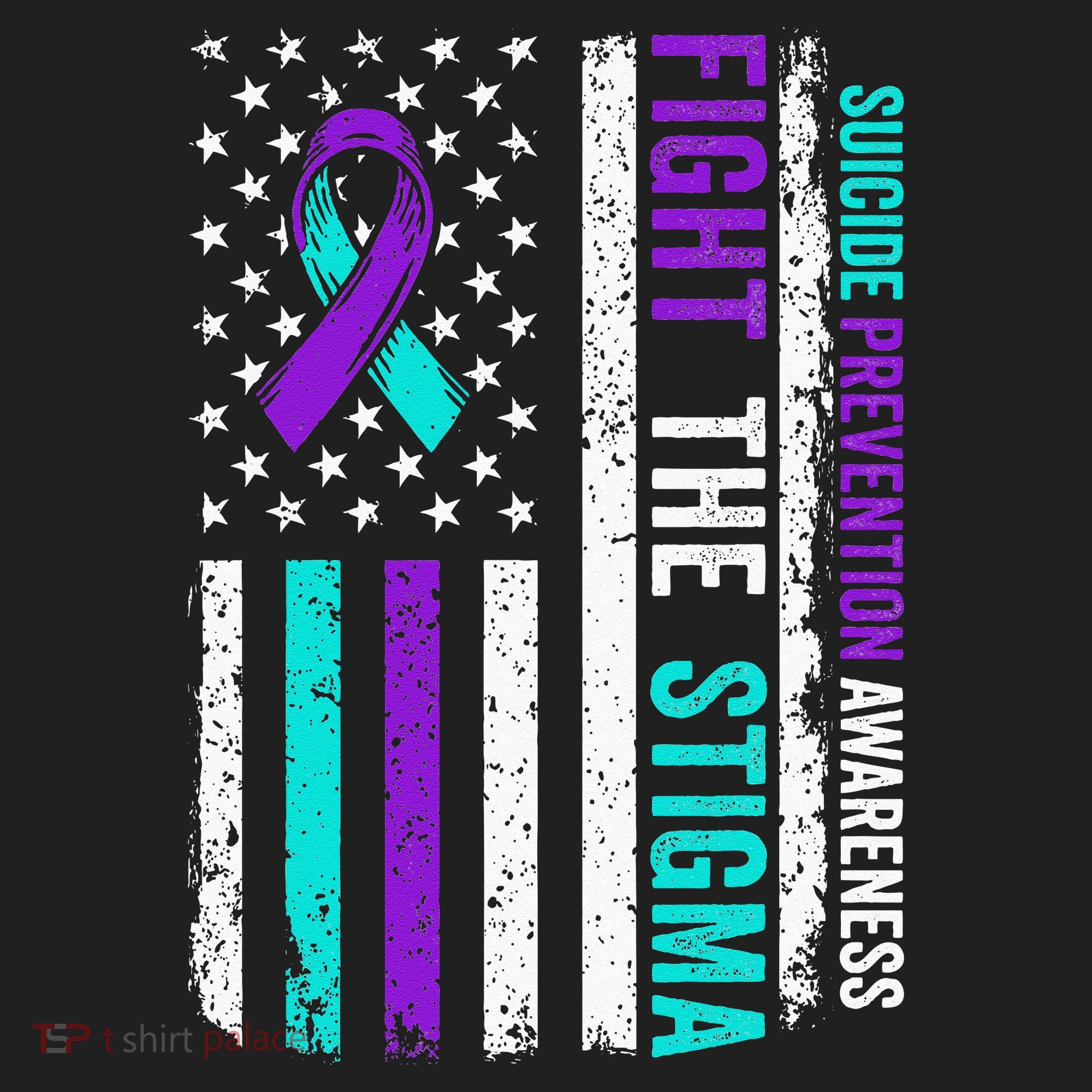 Suicide Prevention Support Fight Stigma Suicide Awareness Golf Towel
