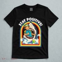 Stay Positive Shark Lover Wildlife Ocean Sea Animal Lover T-Shirt thumb 5