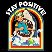 Stay Positive Shark Lover Wildlife Ocean Sea Animal Lover Coffee Mug thumb 5