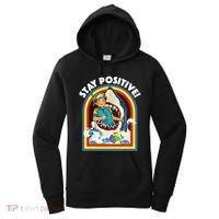 Stay Positive Shark Lover Wildlife Ocean Sea Animal Lover Women's Hoodie thumb 0
