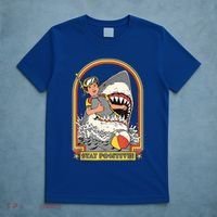 Stay Positive Shark Attack Vintage Retro Comedy Funny Gift T-Shirt thumb 5