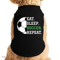 Soccer Player Soccer Lover Eat Sleep Soccer Repeat Doggie Tank thumb 0