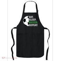 Soccer Player Soccer Lover Eat Sleep Soccer Repeat Apron thumb 0