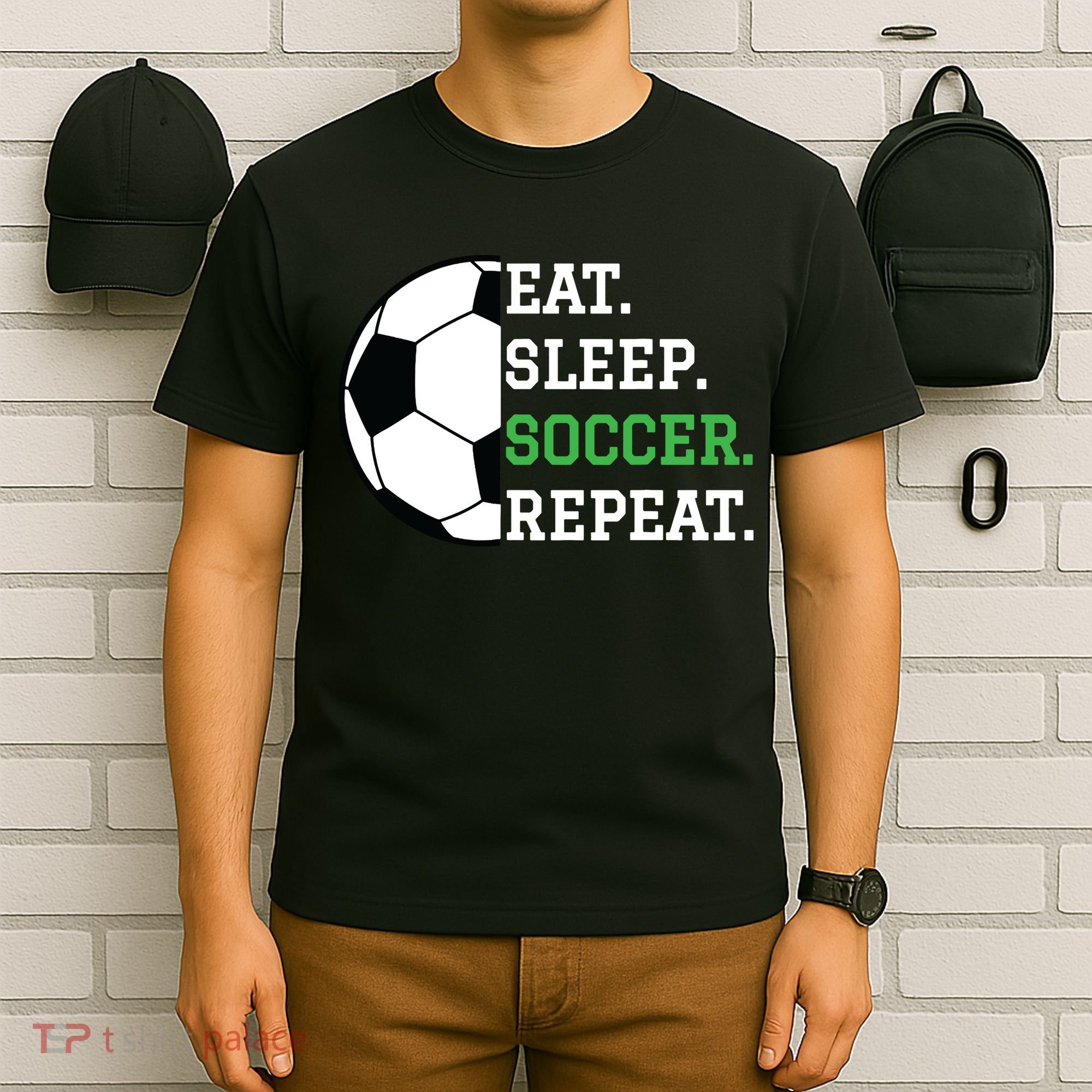 Soccer Player Soccer Lover Eat Sleep Soccer Repeat T-Shirt
