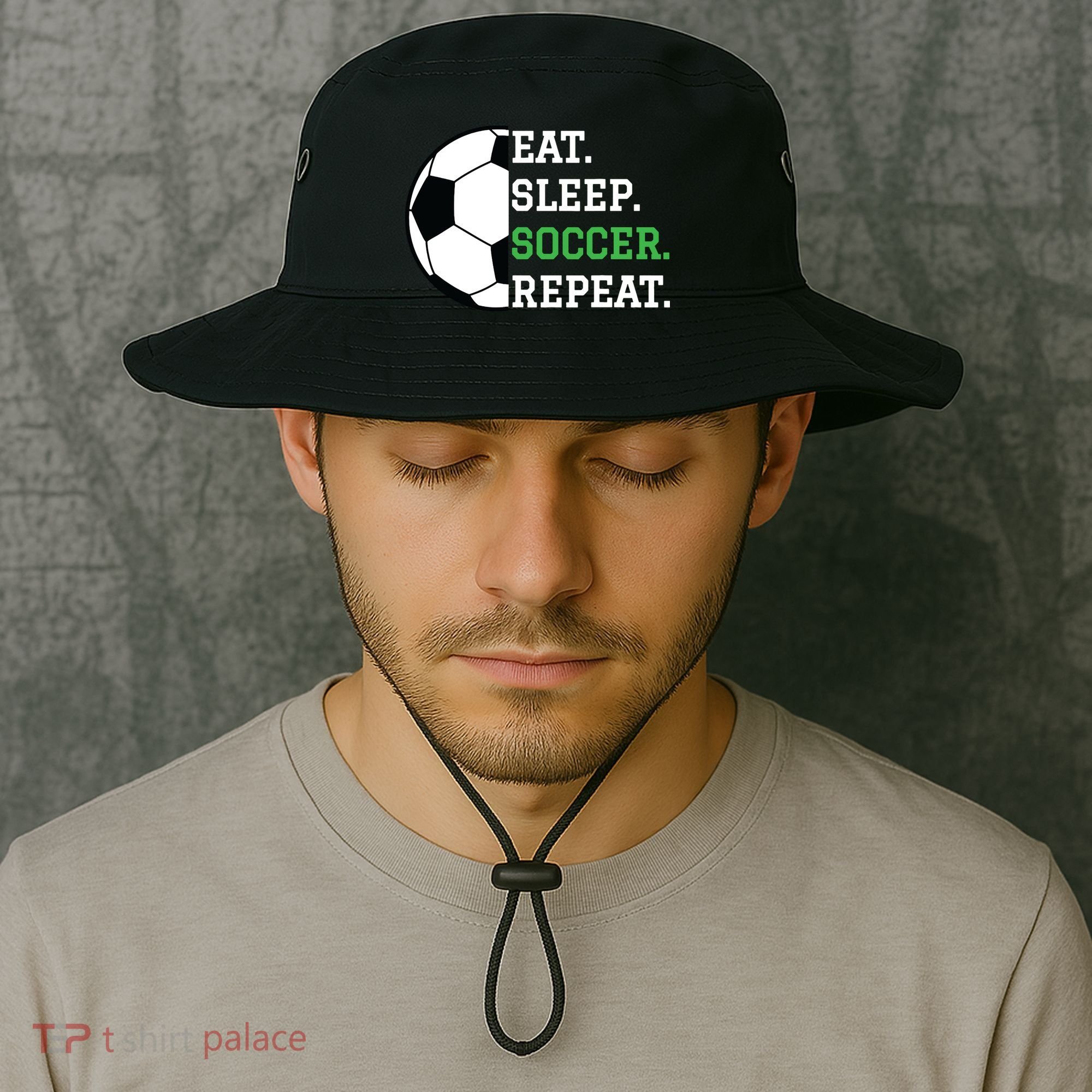 Soccer Player Soccer Lover Eat Sleep Soccer Repeat Bucket Hat