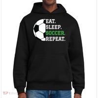 Soccer Player Soccer Lover Eat Sleep Soccer Repeat District V.I.T. Heavyweight Hoodie thumb 0