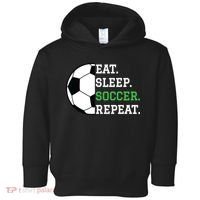 Soccer Player Soccer Lover Eat Sleep Soccer Repeat Toddler Hoodie thumb 0