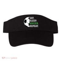 Soccer Player Soccer Lover Eat Sleep Soccer Repeat Visor thumb 0