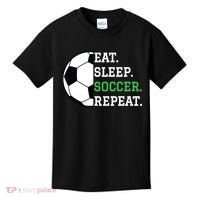 Soccer Player Soccer Lover Eat Sleep Soccer Repeat Kids T-Shirt thumb 0