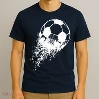 Soccer Player Sports Vintage Men Boy Soccer Ball T-Shirt thumb 3