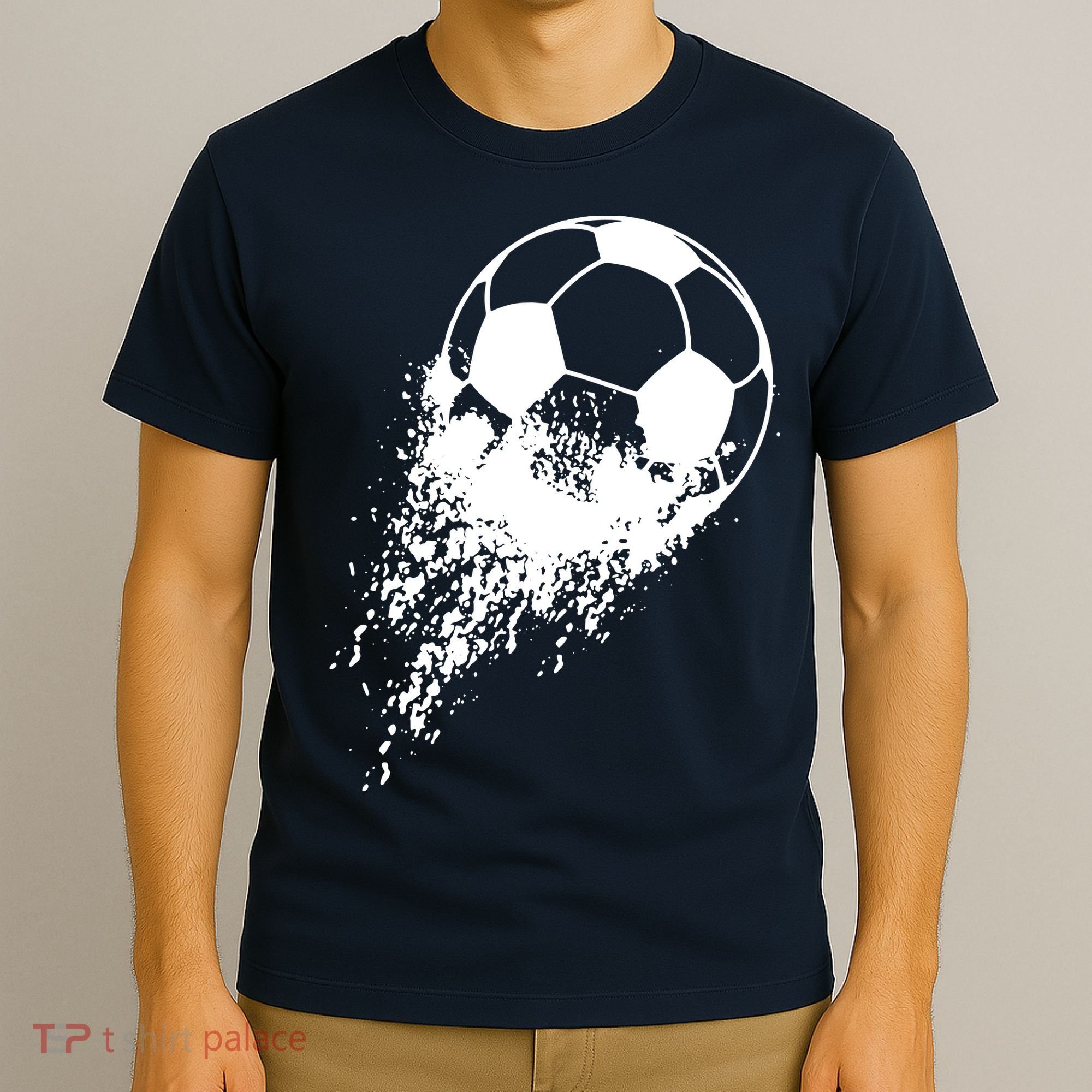 Soccer Player Sports Vintage Men Boy Soccer Ball T-Shirt