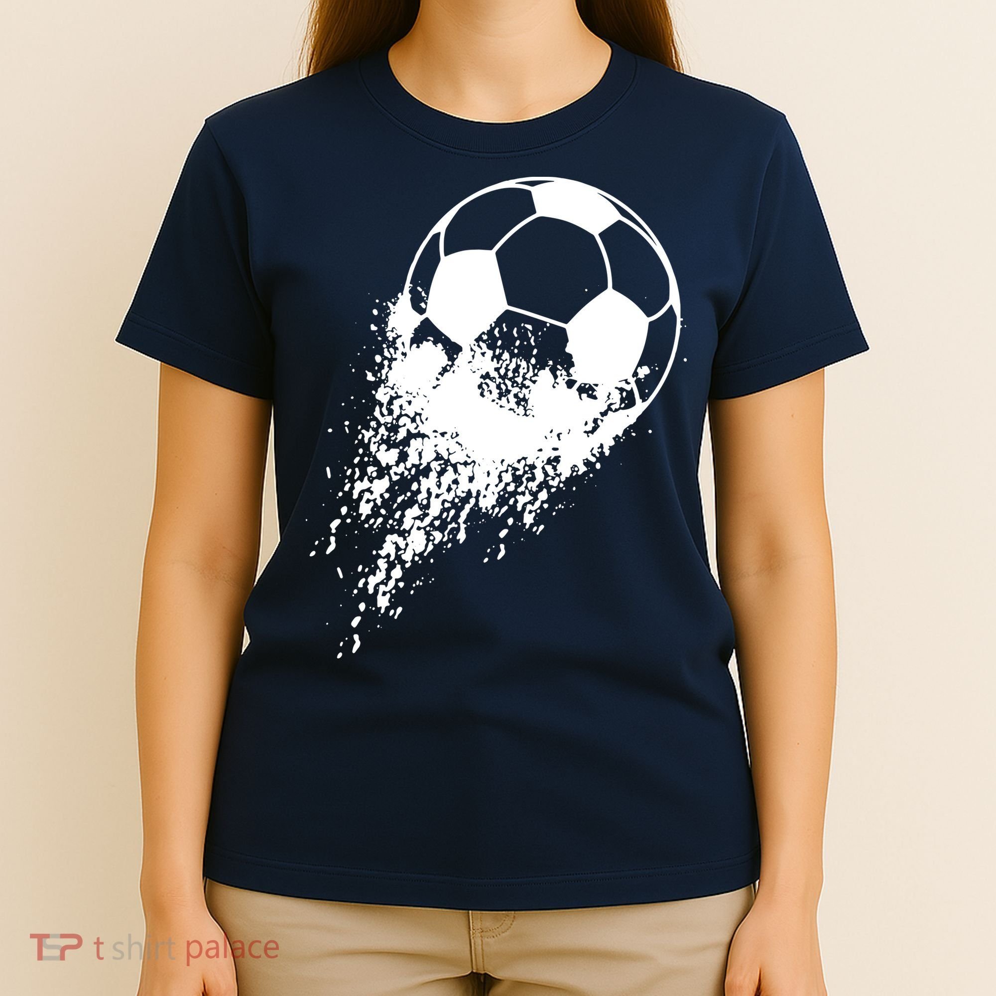 Soccer Player Sports Vintage Men Boy Soccer Ball T-Shirt