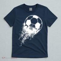Soccer Player Sports Vintage Men Boy Soccer Ball T-Shirt thumb 5