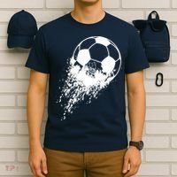 Soccer Player Sports Vintage Men Boy Soccer Ball T-Shirt thumb 6