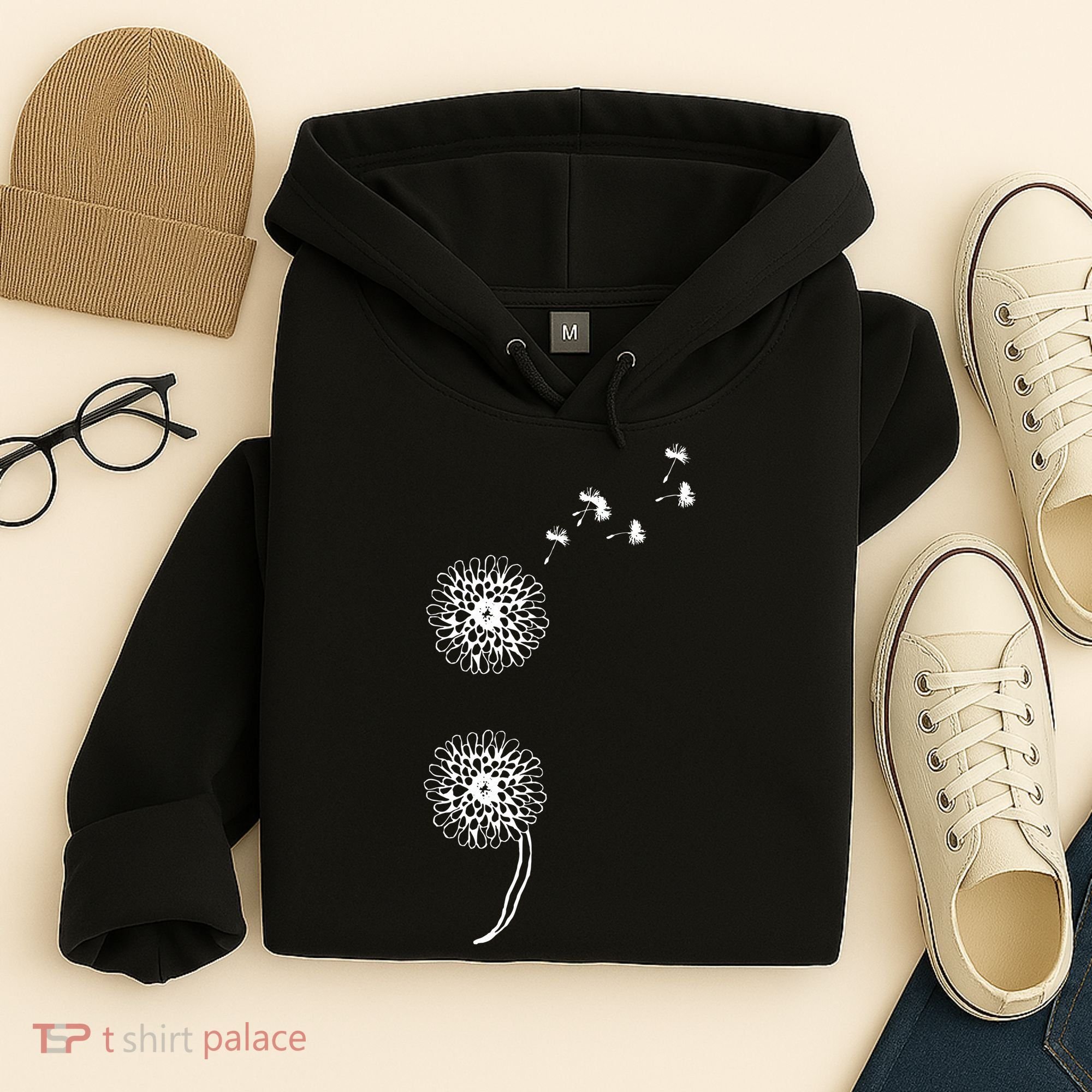Semicolon Project Suicide Prevention Blowball dandelion Hoodie