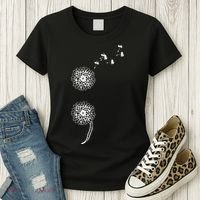 Semicolon Project Suicide Prevention Blowball dandelion Women's T-Shirt thumb 3