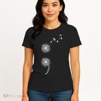 Semicolon Project Suicide Prevention Blowball dandelion Women's T-Shirt thumb 4