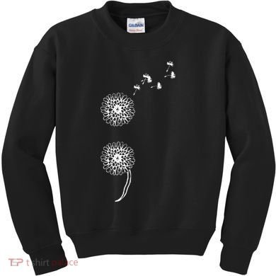 Semicolon Project Suicide Prevention Blowball dandelion Kids Sweatshirt