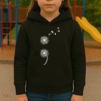 Semicolon Project Suicide Prevention Blowball dandelion Kids Hoodie thumb 3