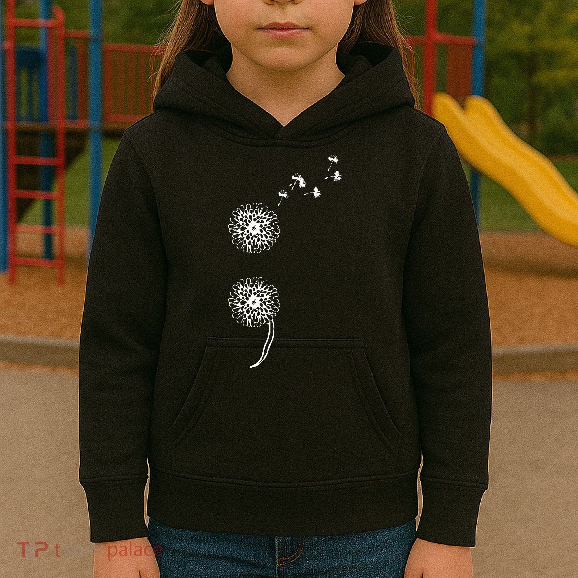 Semicolon Project Suicide Prevention Blowball dandelion Kids Hoodie