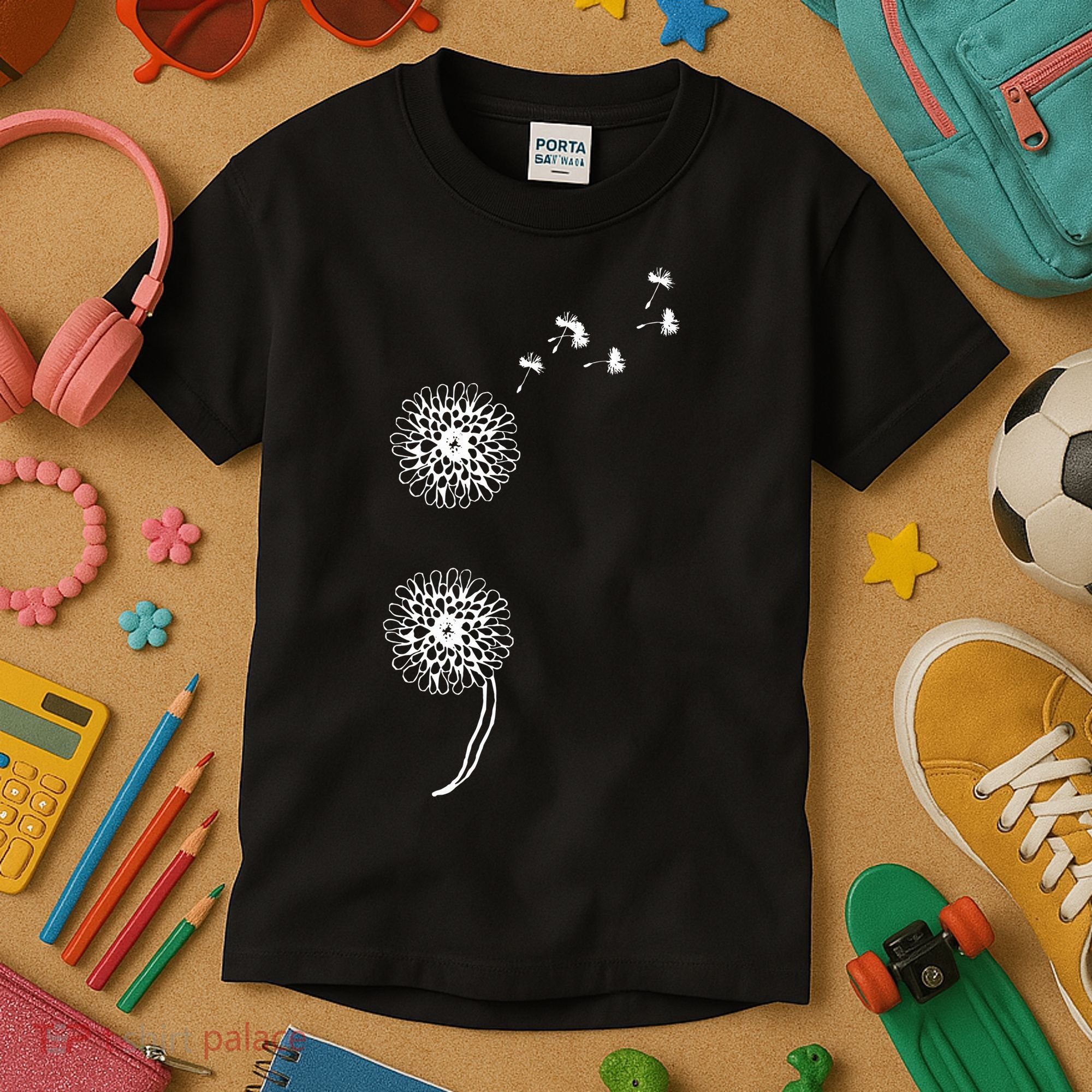 Semicolon Project Suicide Prevention Blowball dandelion Kids T-Shirt