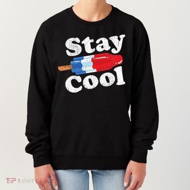 Summer Popsicle Stay Cool Funny Bomb Retro 80s Pop Gift Women's Sweatshirt