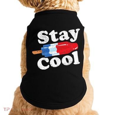 Summer Popsicle Stay Cool Funny Bomb Retro 80s Pop Gift Doggie Tank
