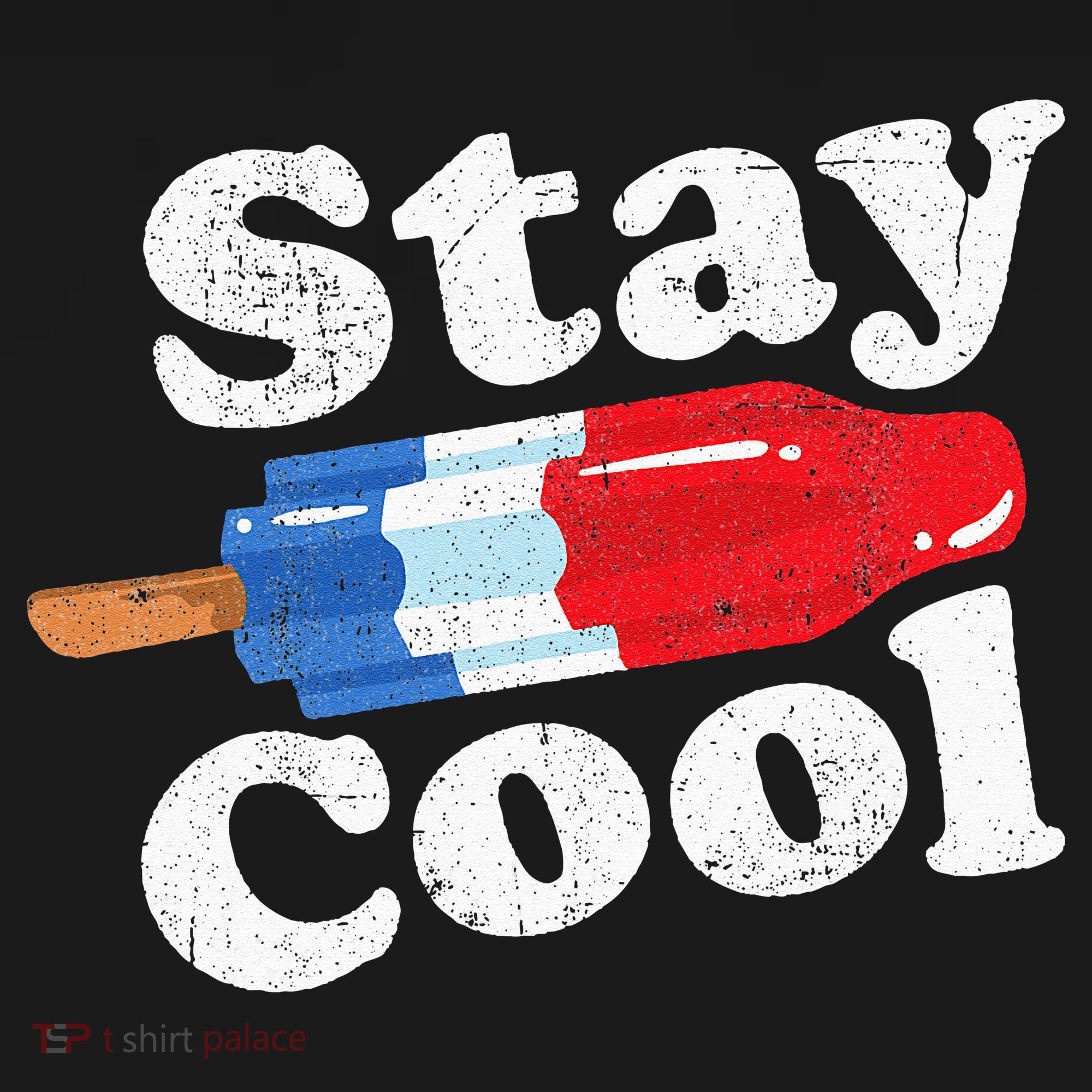 Summer Popsicle Stay Cool Funny Bomb Retro 80s Pop Gift USA-Made Doggie Bandana