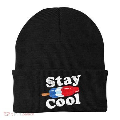 Summer Popsicle Stay Cool Funny Bomb Retro 80s Pop Gift Beanie