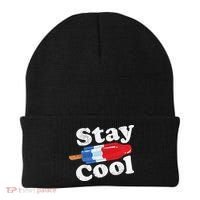 Summer Popsicle Stay Cool Funny Bomb Retro 80s Pop Gift Beanie thumb 0