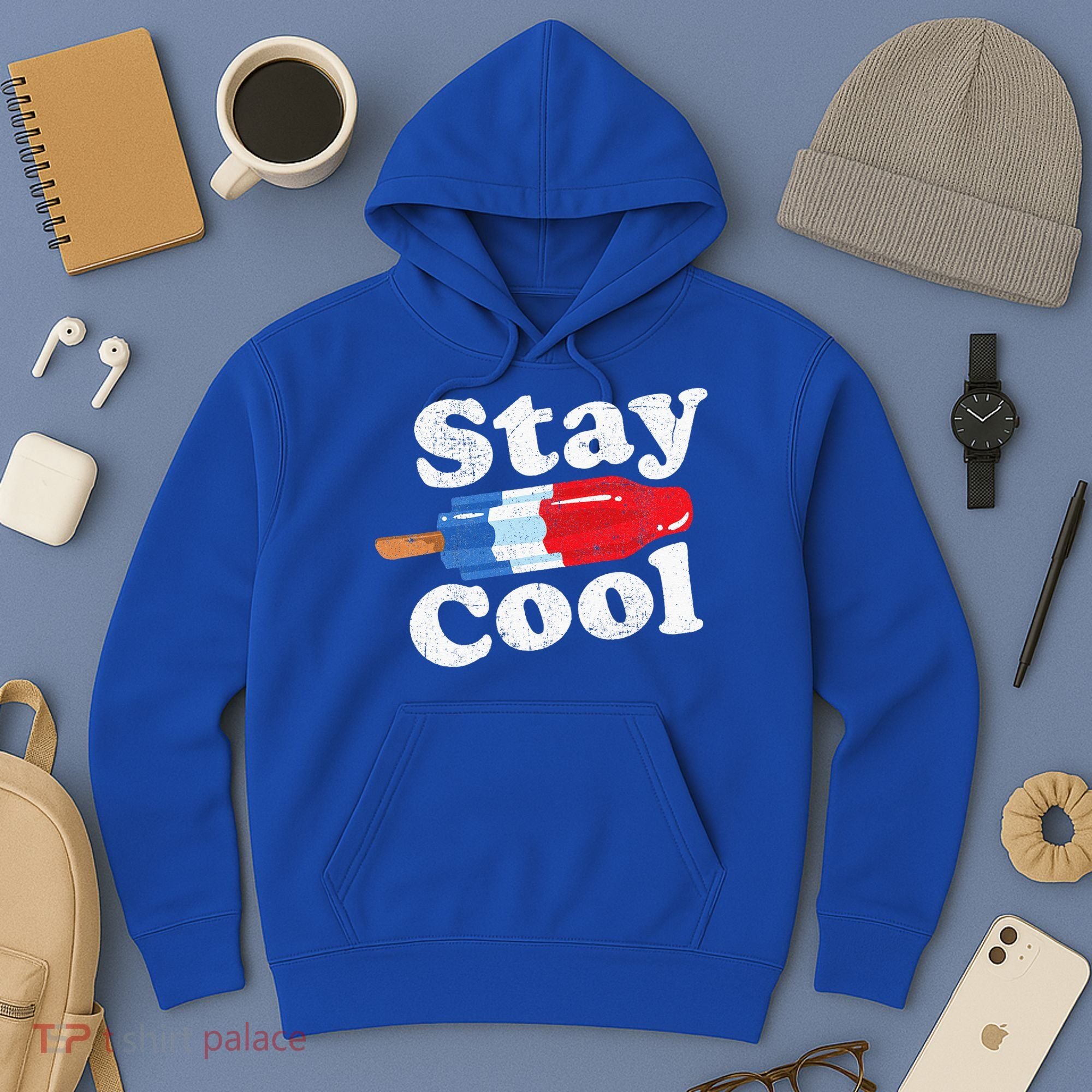 Summer Popsicle Stay Cool Funny Bomb Retro 80s Pop Gift Hoodie